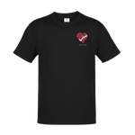 Load image into Gallery viewer, Black Love Matters Heart Artwork T-shirt
